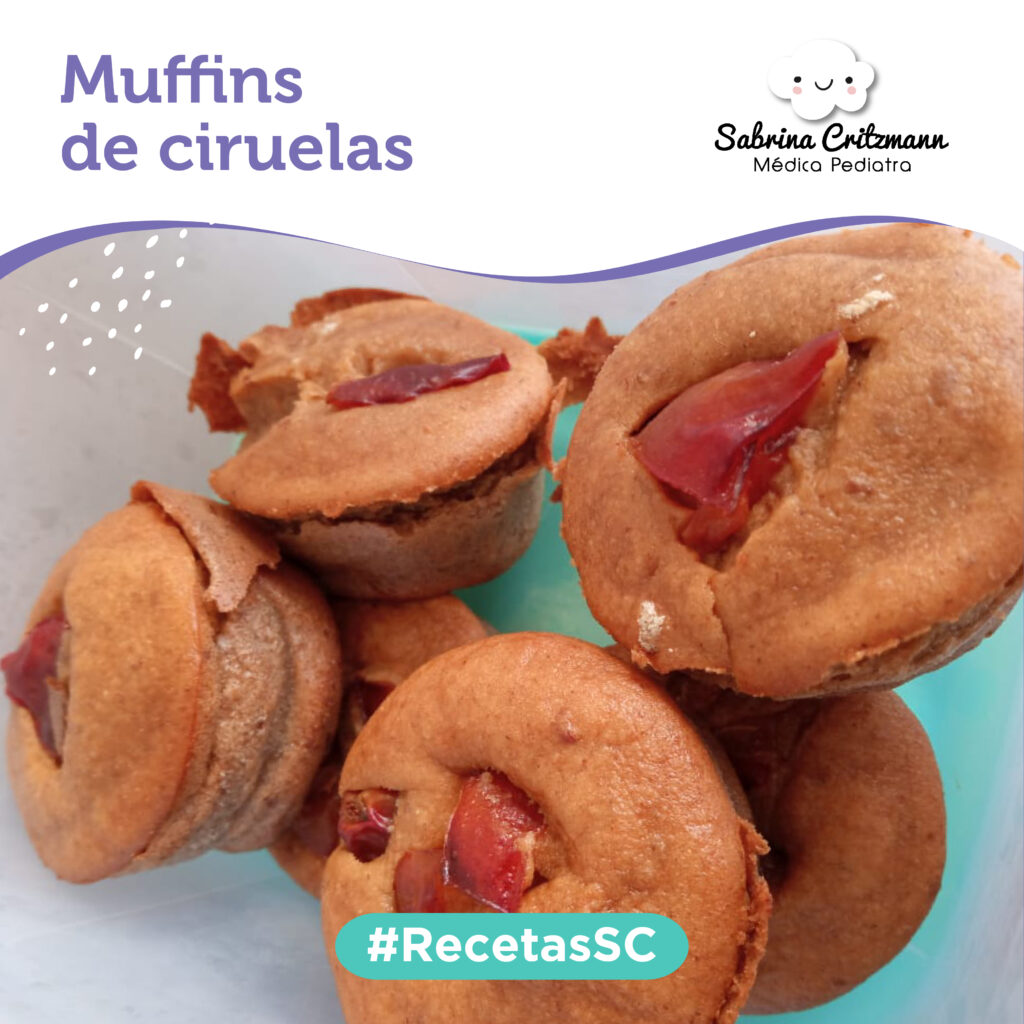 receta muffins de ciruelas