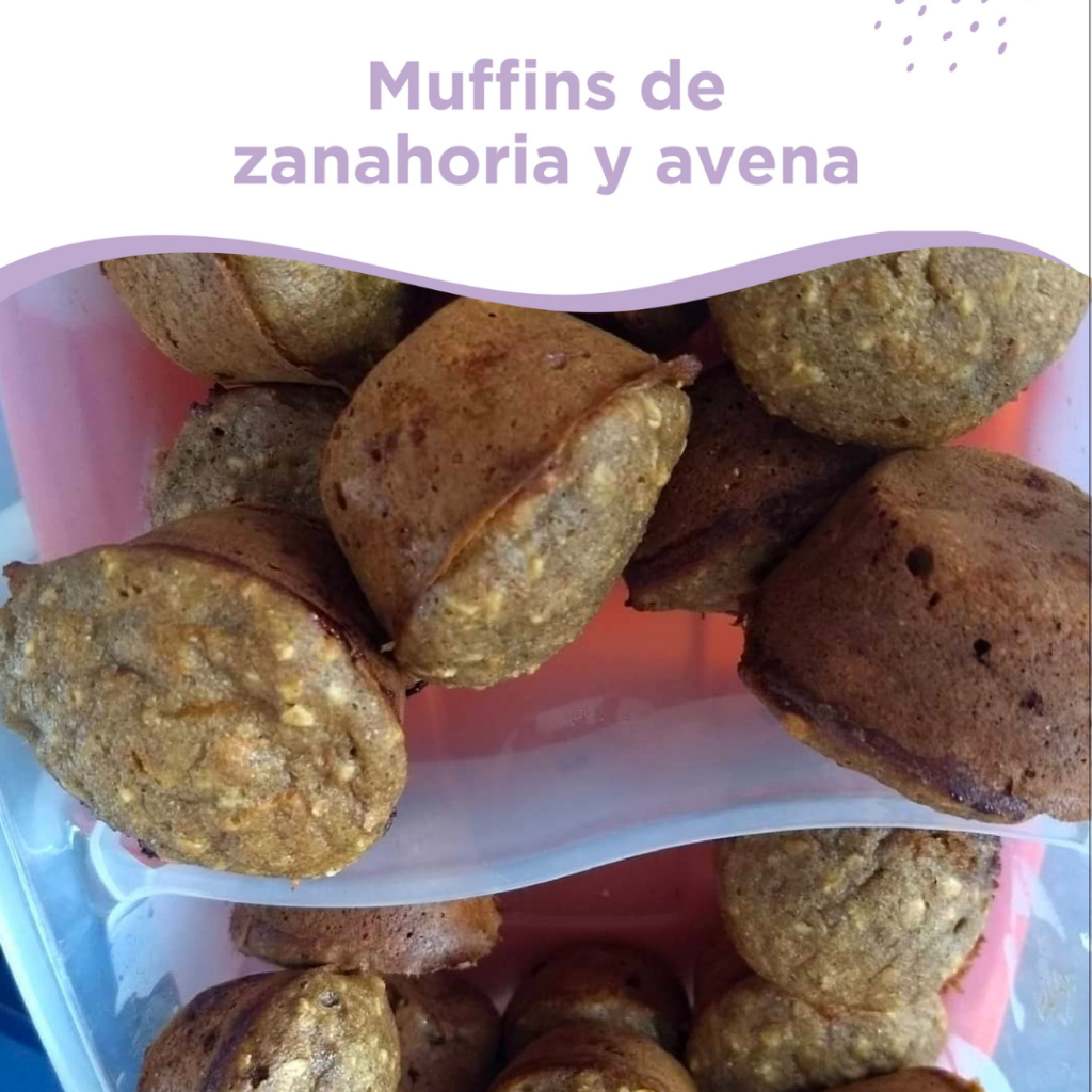 muffins de zanahoria y avena
