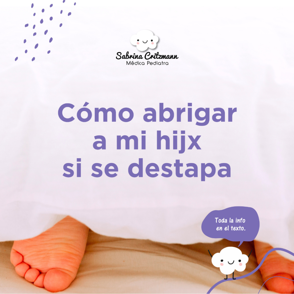 cómo abrigar a mi hijo si se destapa de noche