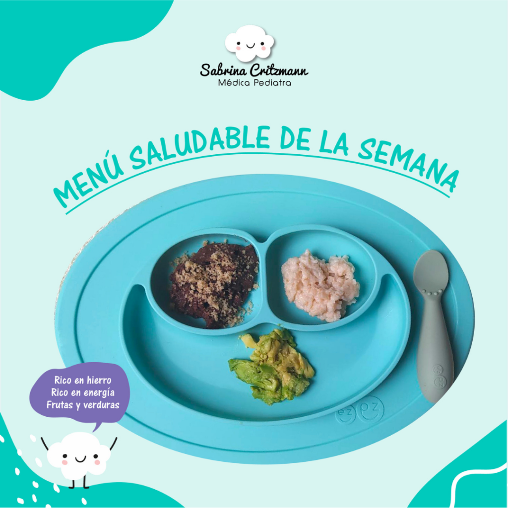 Idea de menú saludable para bebés