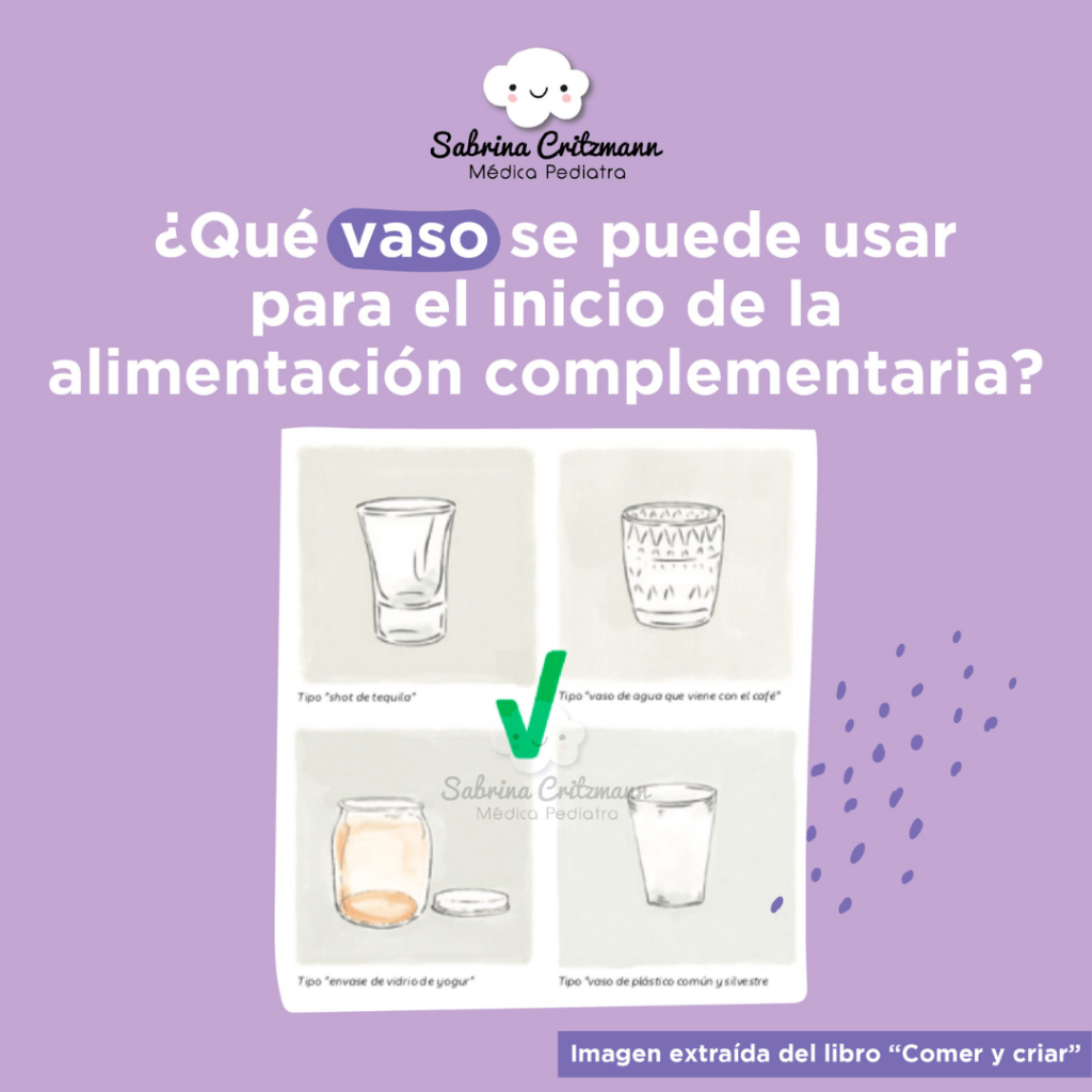Vasos y alimentacion complementaria